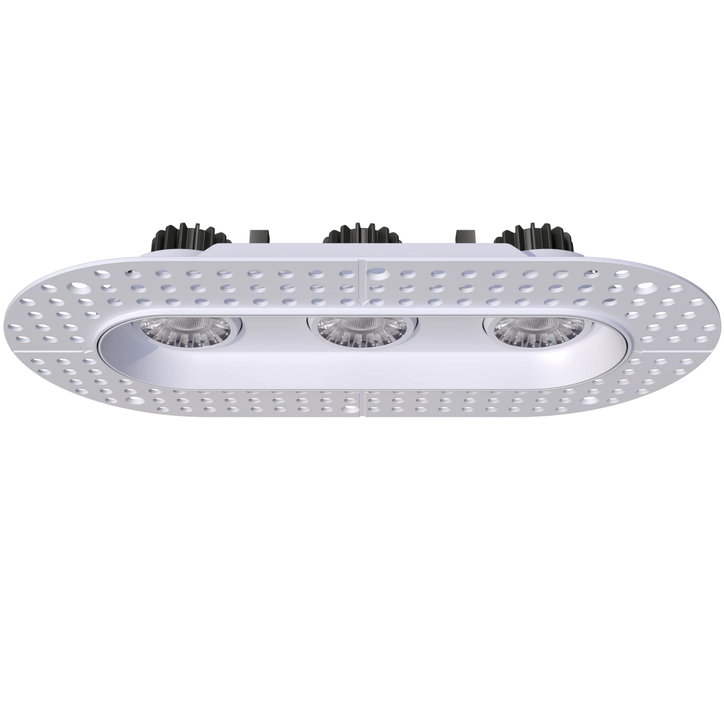 GDL-G23323Goodlite G - 23323 3" 23W 3 Head Oval Trimless Gimbal Selectable CCT