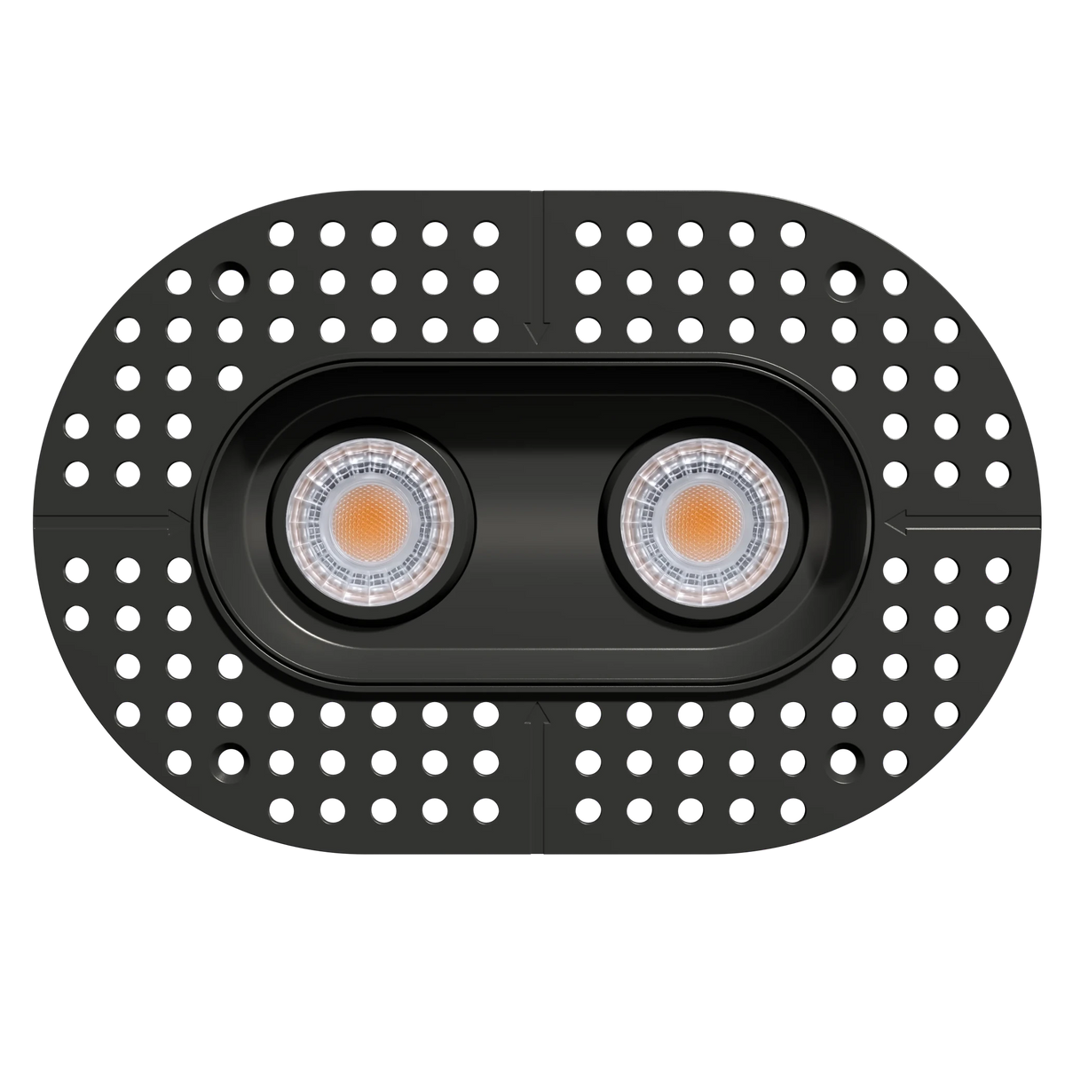 GDL-G23332Goodlite G - 23332 3" 15W 2 Head Oval Trimless Gimbal Selectable CCT