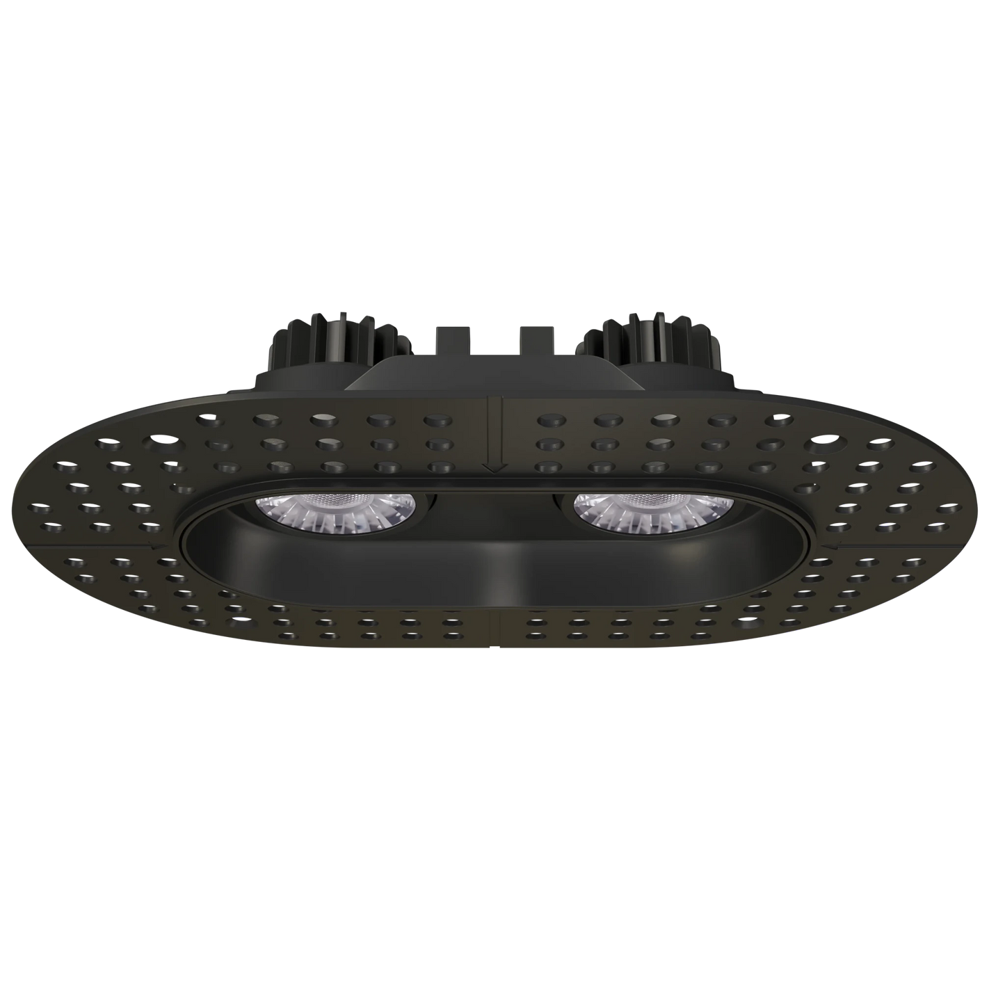 GDL-G23332Goodlite G - 23332 3" 15W 2 Head Oval Trimless Gimbal Selectable CCT