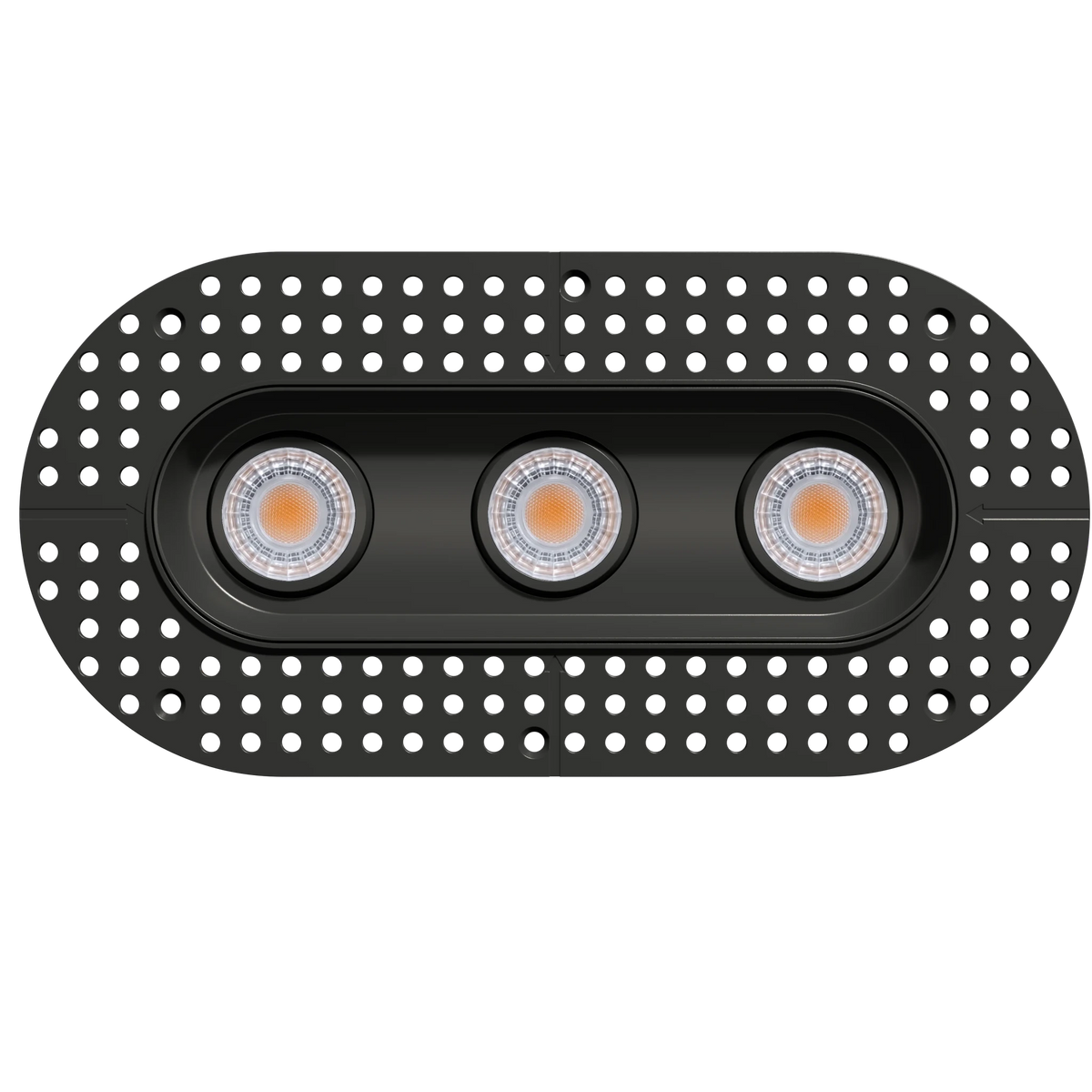 GDL-G23333Goodlite G - 23333 3" 23W 3 Head Oval Trimless Gimbal Selectable CCT