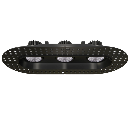 GDL-G23333Goodlite G - 23333 3" 23W 3 Head Oval Trimless Gimbal Selectable CCT