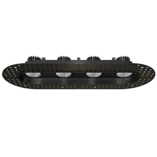 GDL-G23334Goodlite G - 23334 3" 30W 4 Head Oval Trimless Gimbal Selectable CCT