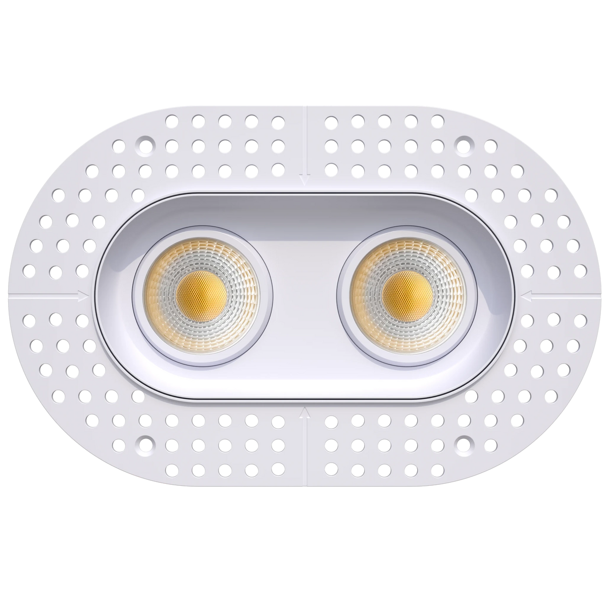 GDL-G23362Goodlite G - 23362 3.5" 28W 2 Head Oval Trimless Gimbal Selectable CCT