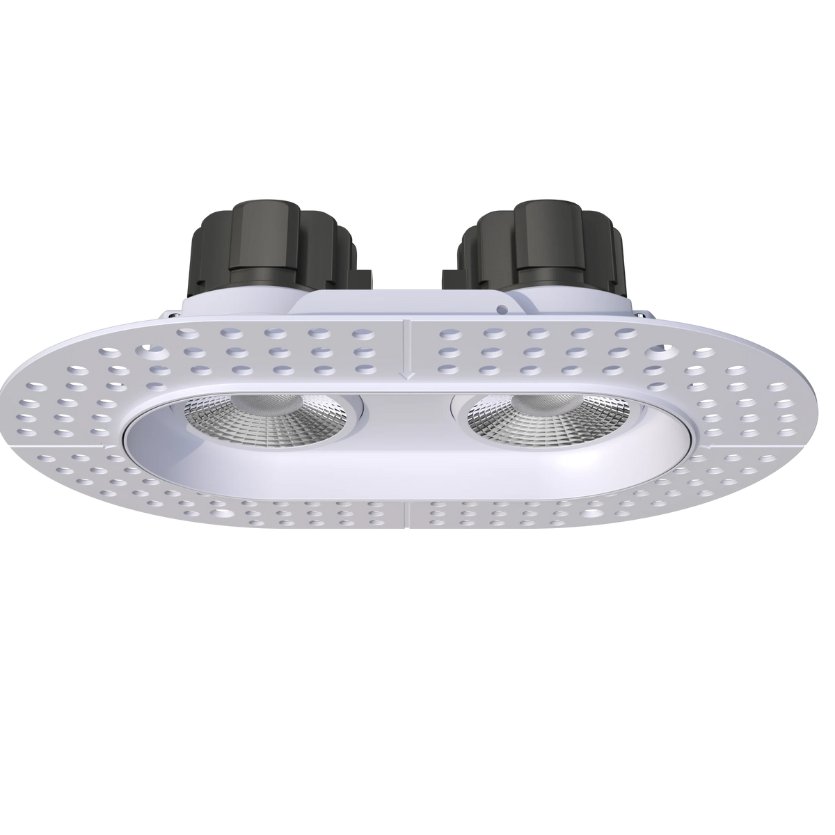 GDL-G23362Goodlite G - 23362 3.5" 28W 2 Head Oval Trimless Gimbal Selectable CCT
