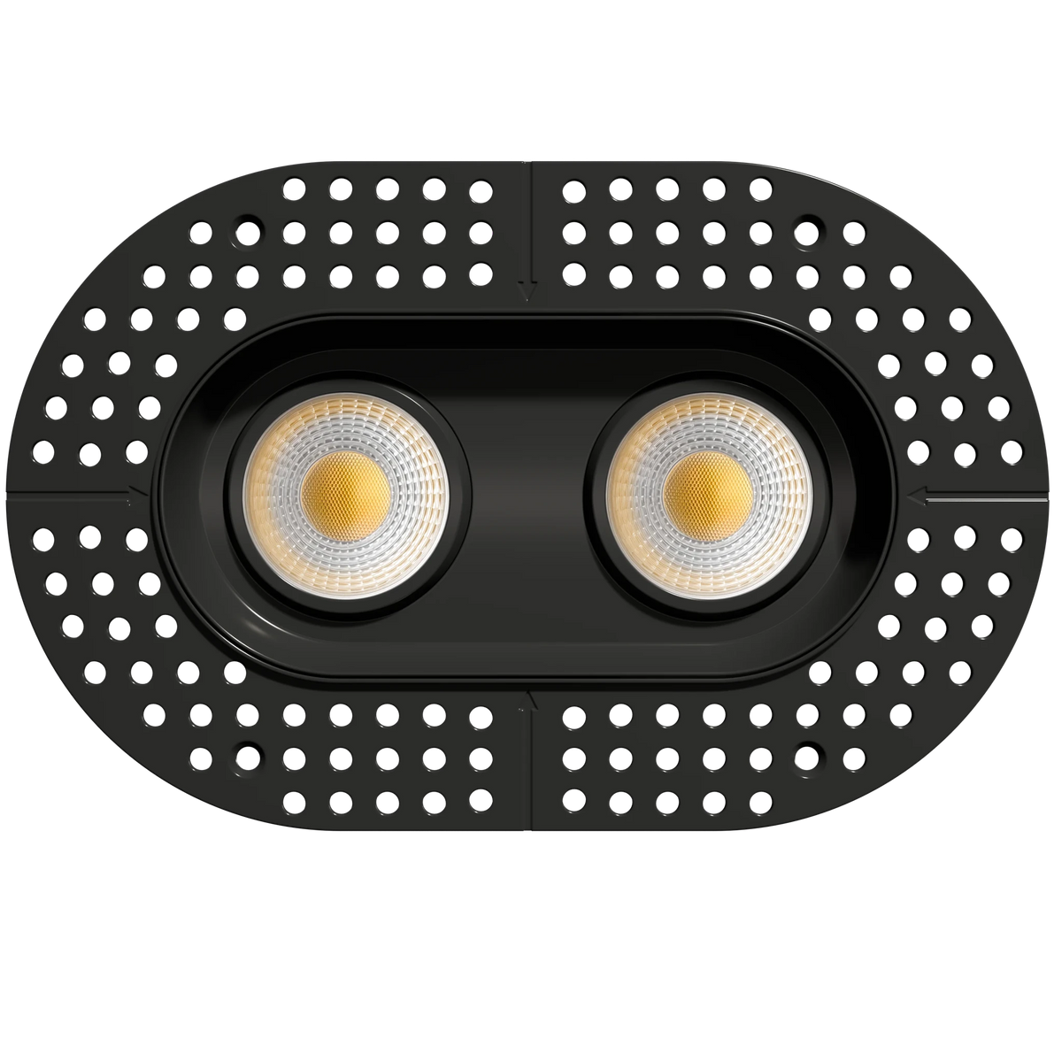GDL-G23372Goodlite G - 23372 3.5" 28W 2 Head Oval Trimless Gimbal Selectable CCT