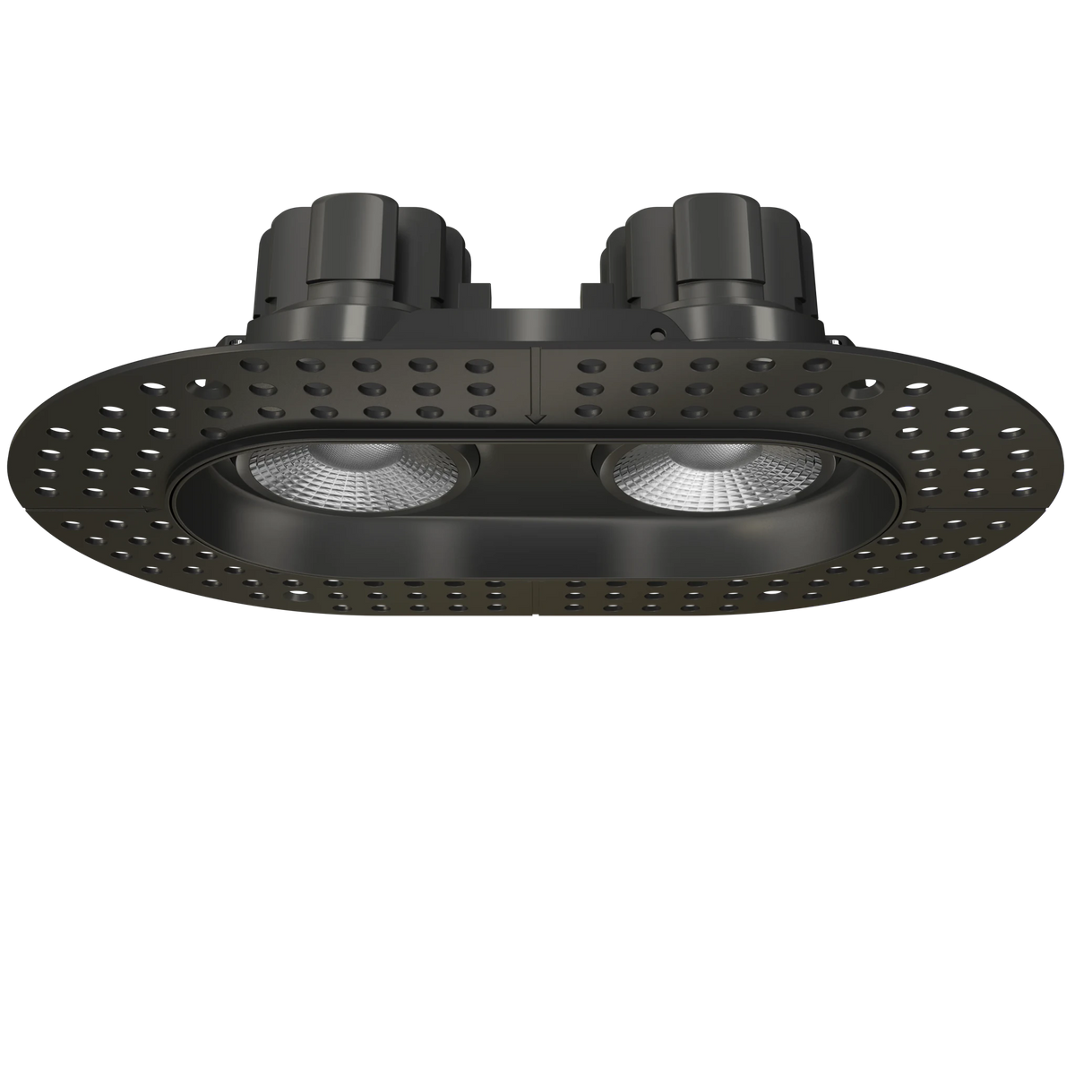 GDL-G23372Goodlite G - 23372 3.5" 28W 2 Head Oval Trimless Gimbal Selectable CCT