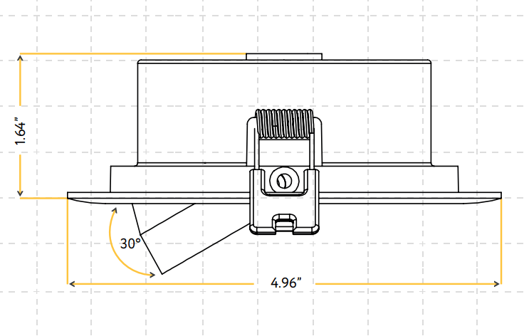 GDL - G25240Goodlite G - 25240 4" 10W LED Recessed Flat Gimbal Selectable CCT