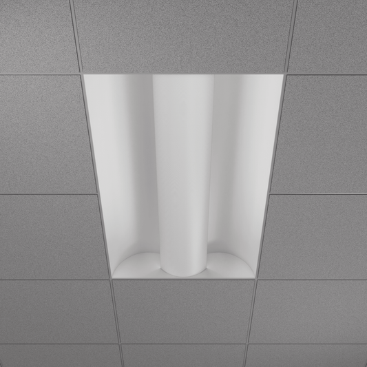 GDL-G98002Goodlite Neptune Indirect Center Net Basket Troffer 2x4 70W LED Selectable CCT