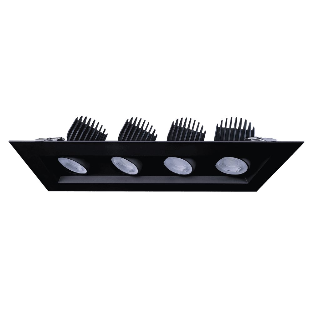 GDL - G99124Goodlite Saturn G - 99124 4″ 112W 4 Head LED Gimbal Selectable CCT/Wattage