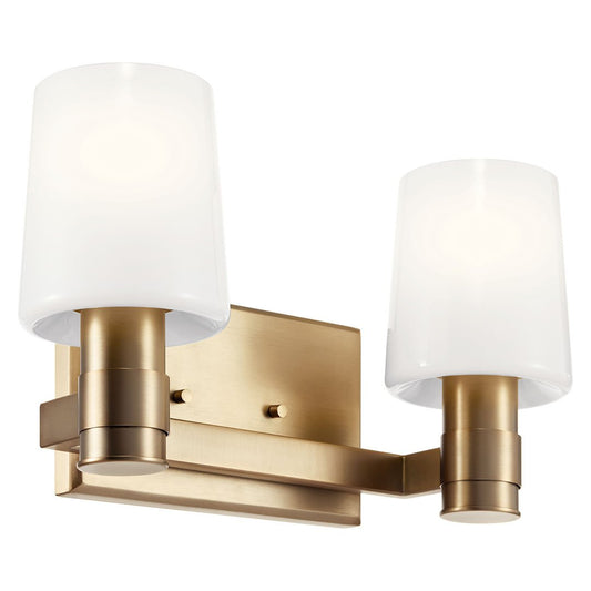 KICHLER-55175CPZKICHLER Adani 55175 2 Light Vanity with Frosted Glass