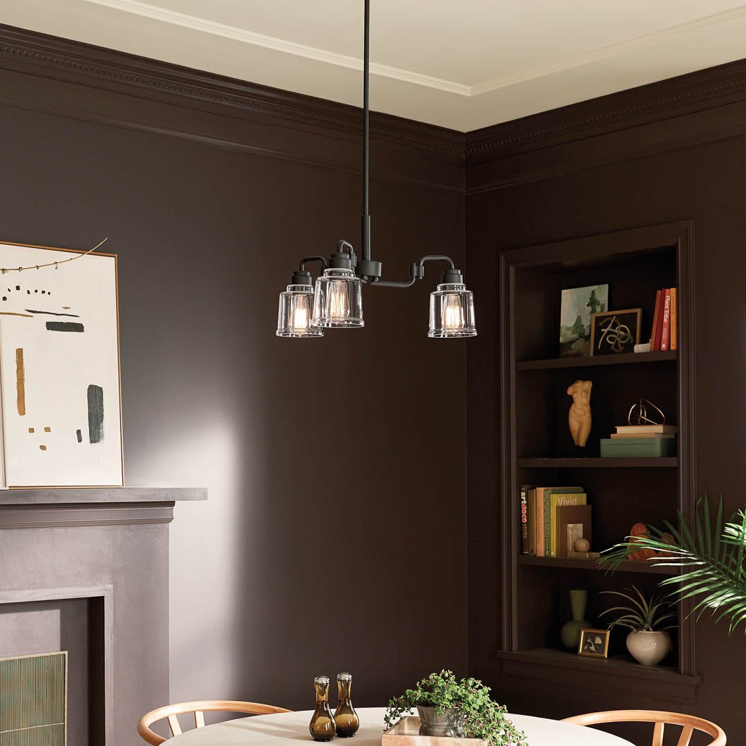 KICHLER-52397BKKICHLER Aivian 52397 22.75" 3-Light Chandelier