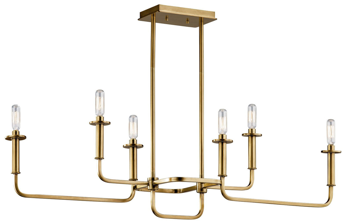 KICHLER-43362NBRKICHLER Alden 43362 11" 6-Light Linear Chandelier