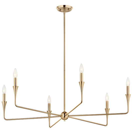 KICHLER-52690CPZKICHLER Alvaro 52690 40.25" 6-Light Chandelier