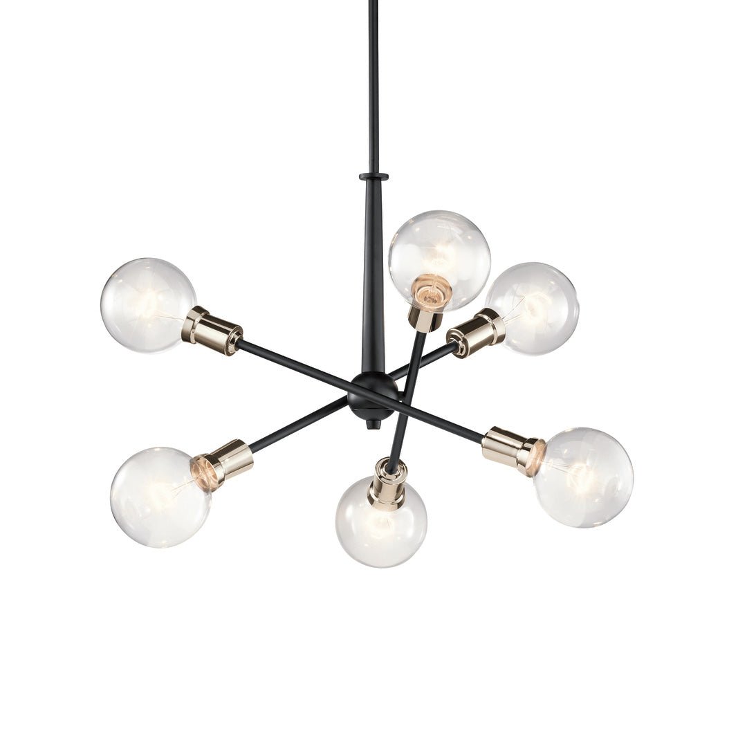 KICHLER-43095BKKICHLER Armstrong 43095 20" 6-Light Chandelier