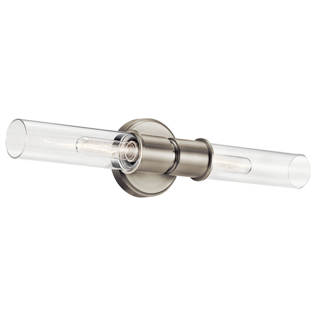 KICHLER-52654NIKICHLER Aviv 52654 2 Light Wall Sconce with Clear Glass