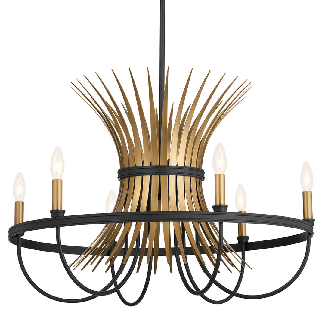 KICHLER-52458BKKICHLER Baile 52458 29.25" 6-Light Chandelier