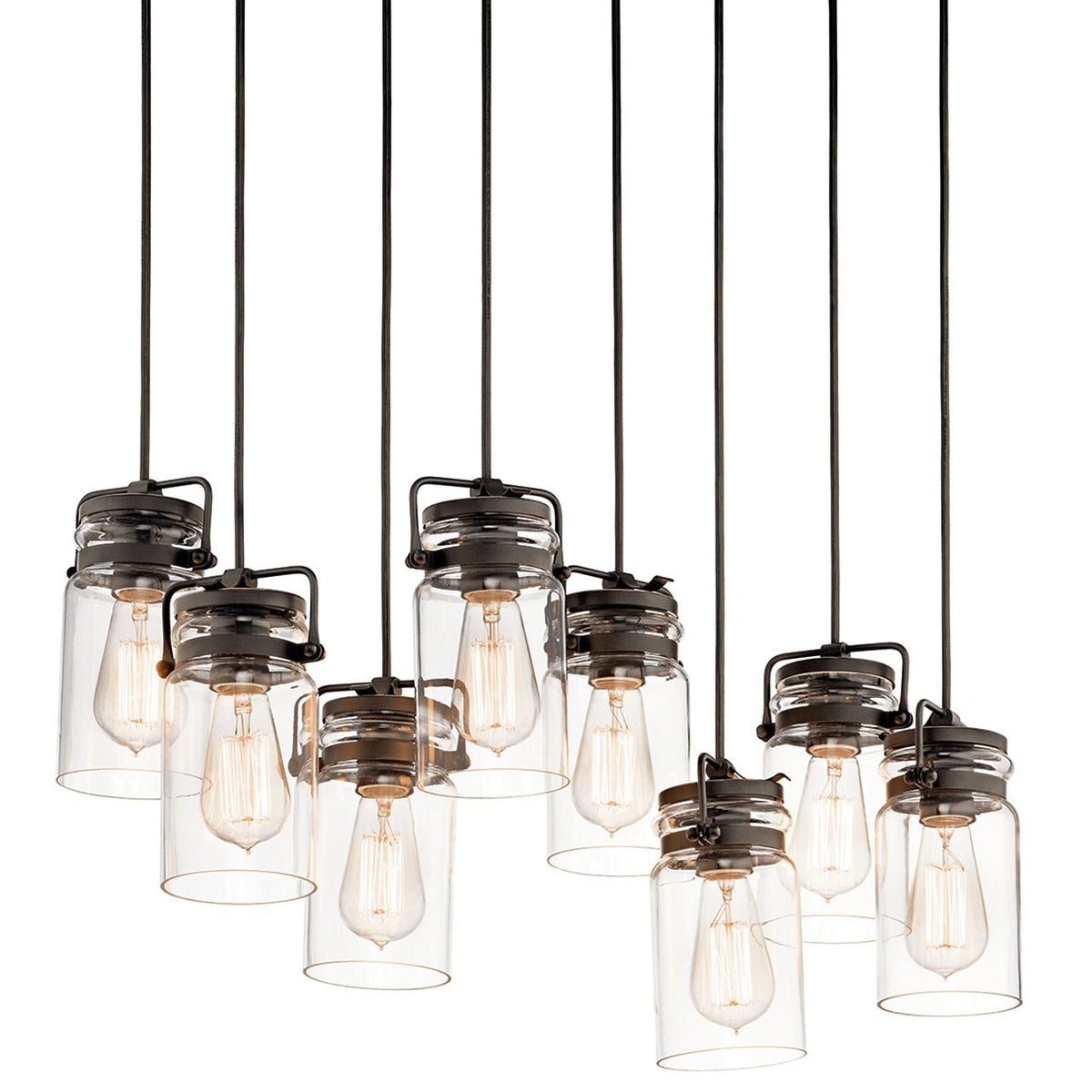 KICHLER-42890OZKICHLER Brinley 42890 10.25" 8-Light Linear Chandelier