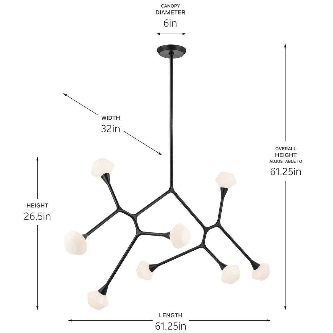 KICHLER-52764PNKICHLER Cassius 52764 5.0W LED 32" Chandelier