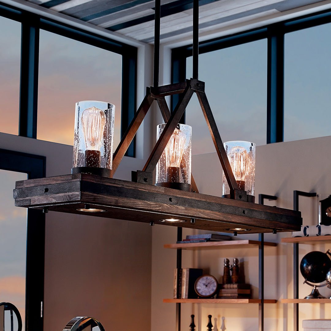 KICHLER-43433AUBKICHLER Colerne 43433 10.75" 3-Light Linear Chandelier
