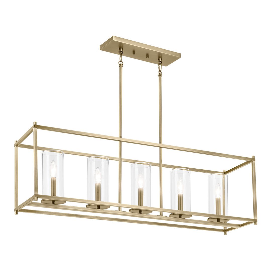 KICHLER-43995NBRKICHLER Crosby 43995 10" 5-Light Linear Chandelier