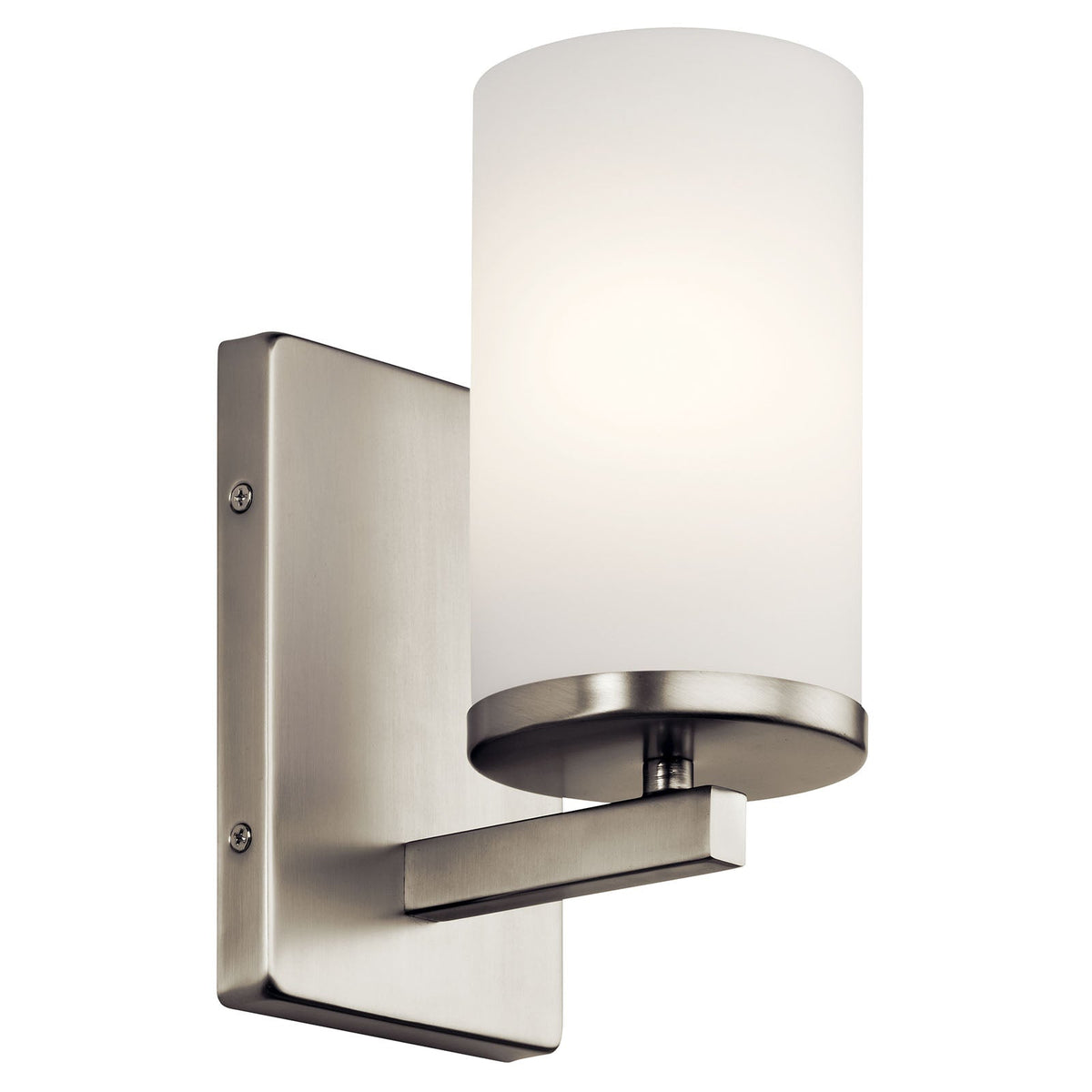 KICHLER-45495NIKICHLER Crosby 45495 1 Light Vanity Light with Frosted/Clear Glass