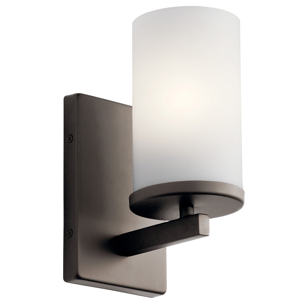 KICHLER-45495OZKICHLER Crosby 45495 1 Light Vanity Light with Frosted/Clear Glass