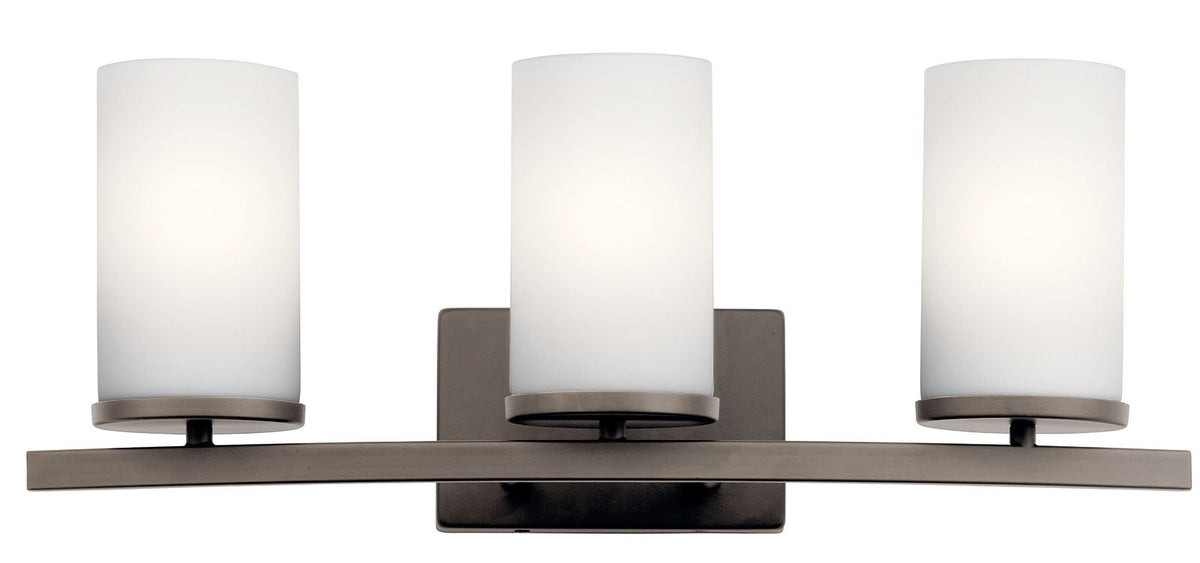 KICHLER-45497OZKICHLER Crosby 45497 3 Light Vanity Light with Frosted/Clear Glass