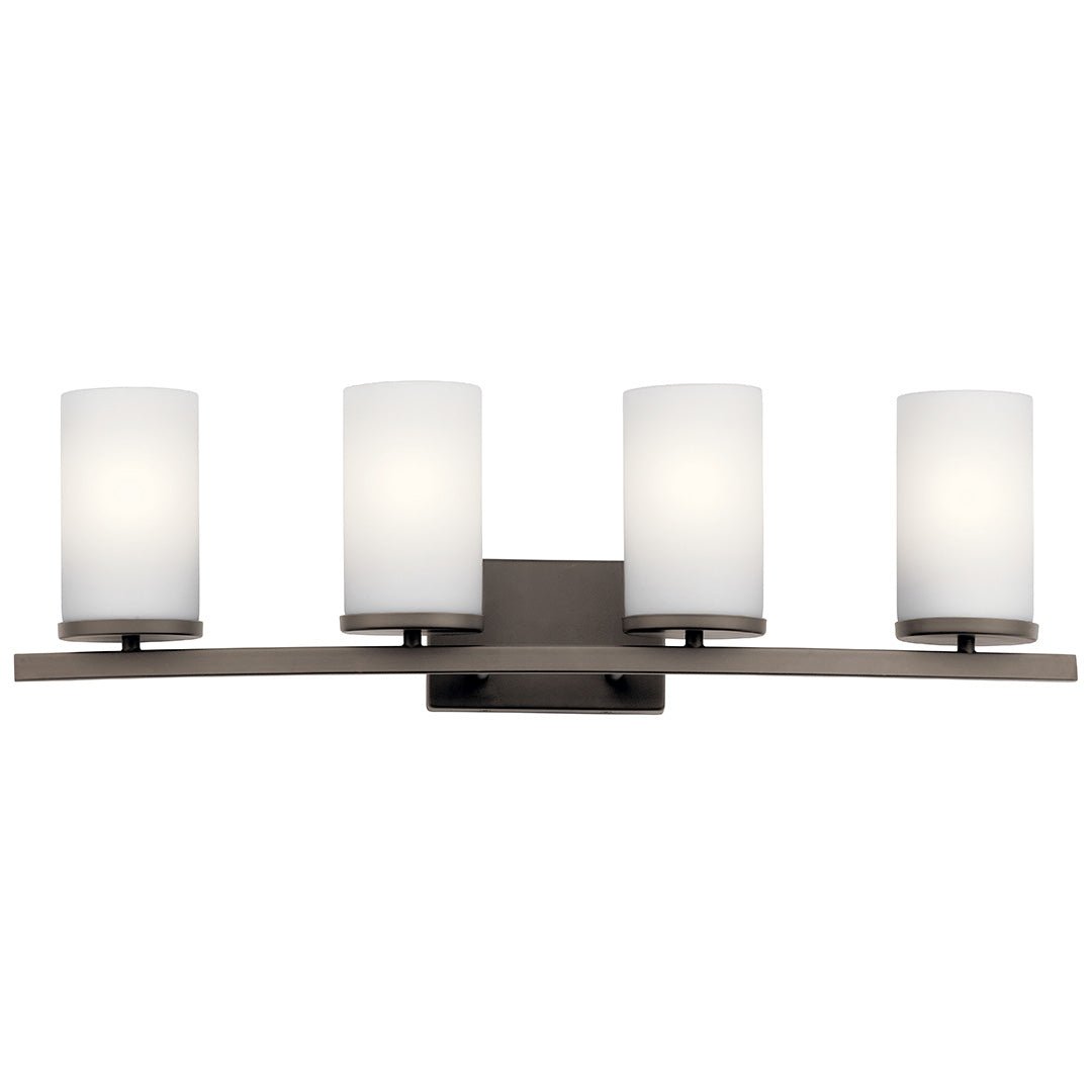 KICHLER-45498OZKICHLER Crosby 45498 4 Light Vanity Light with Frosted/Clear Glass