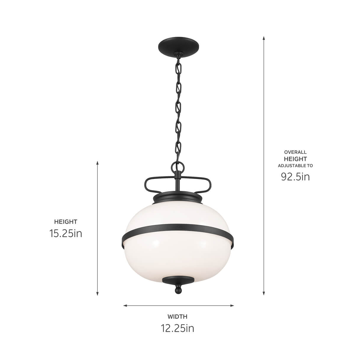 KICHLER-52478BKTKICHLER Dame 12" 2 Light Pendant