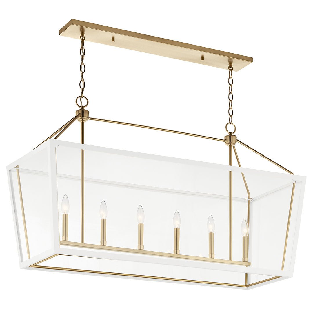 KICHLER-52622CPZWHKICHLER Delvin 52622 16" 6-Light Linear Chandelier