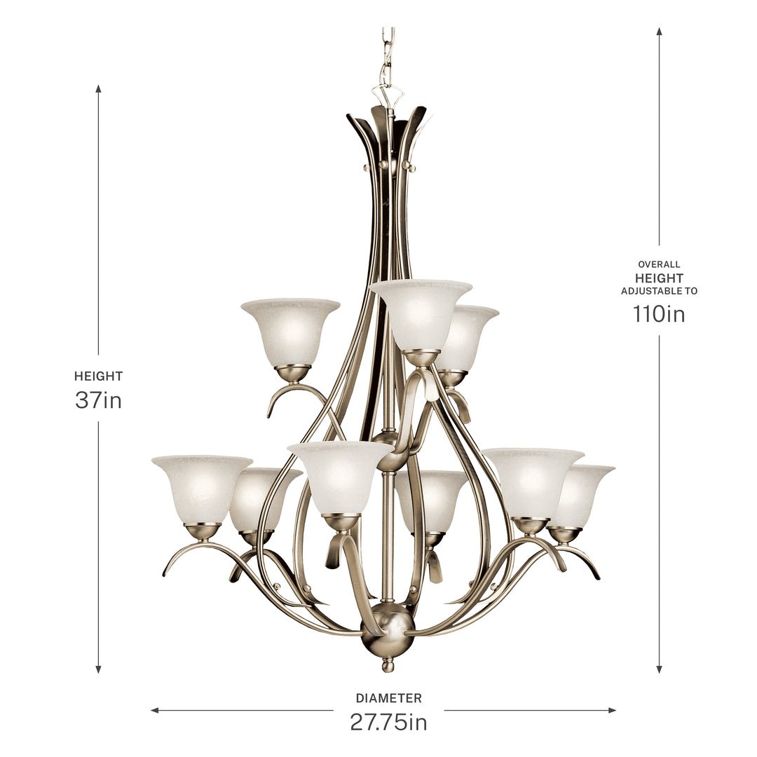 KICHLER-2520NIKICHLER Dover 2520 27.75" 9-Light Chandelier