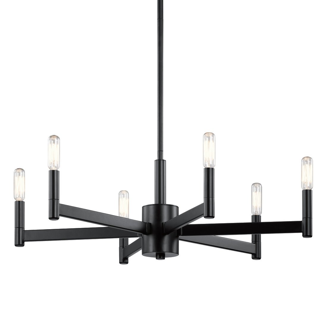 KICHLER-43859BKKICHLER Erzo 43859 26" 6-Light Chandelier