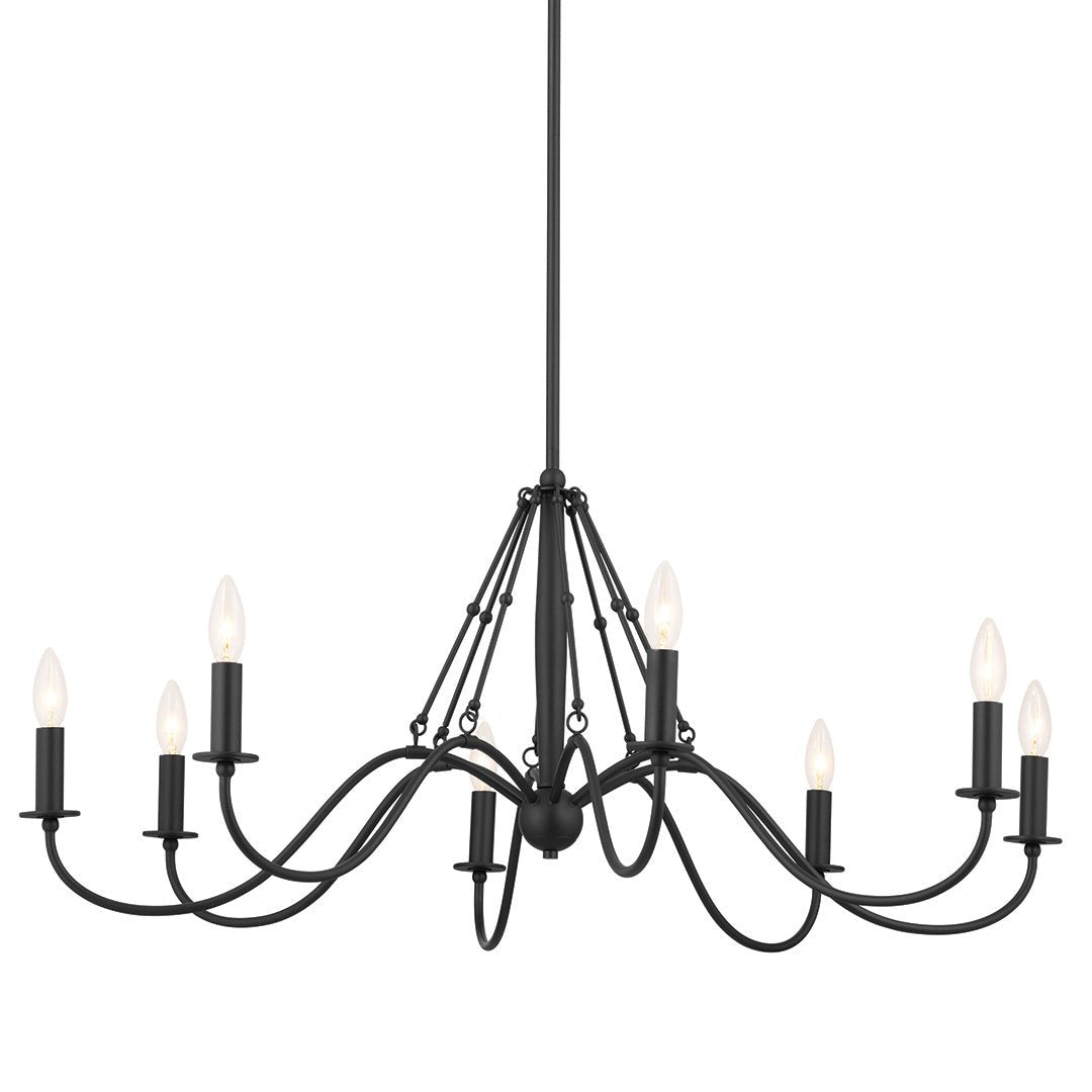 KICHLER-52456BKTKICHLER Freesia 52456 38" 8-Light Chandelier