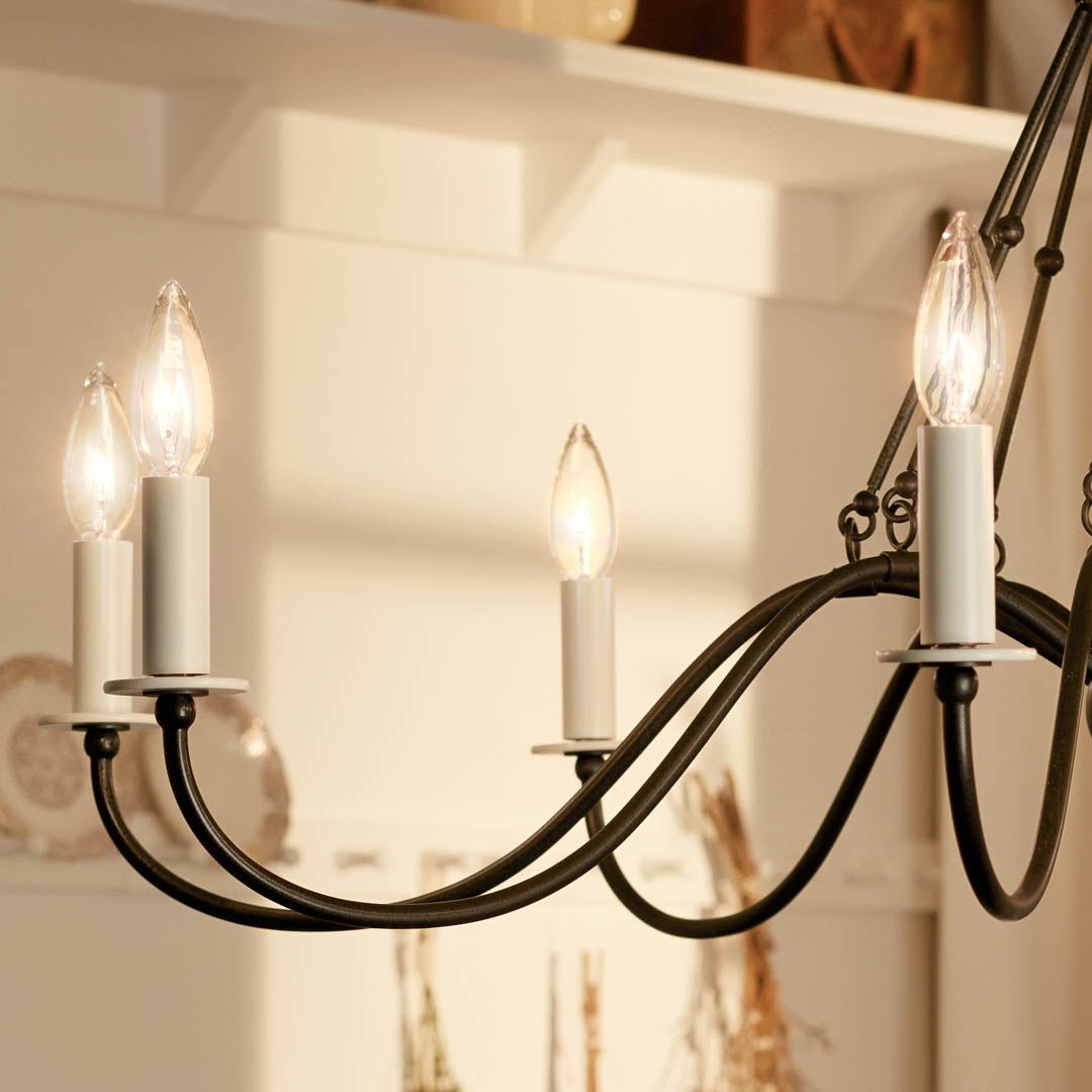 KICHLER-52456BKTKICHLER Freesia 52456 38" 8-Light Chandelier