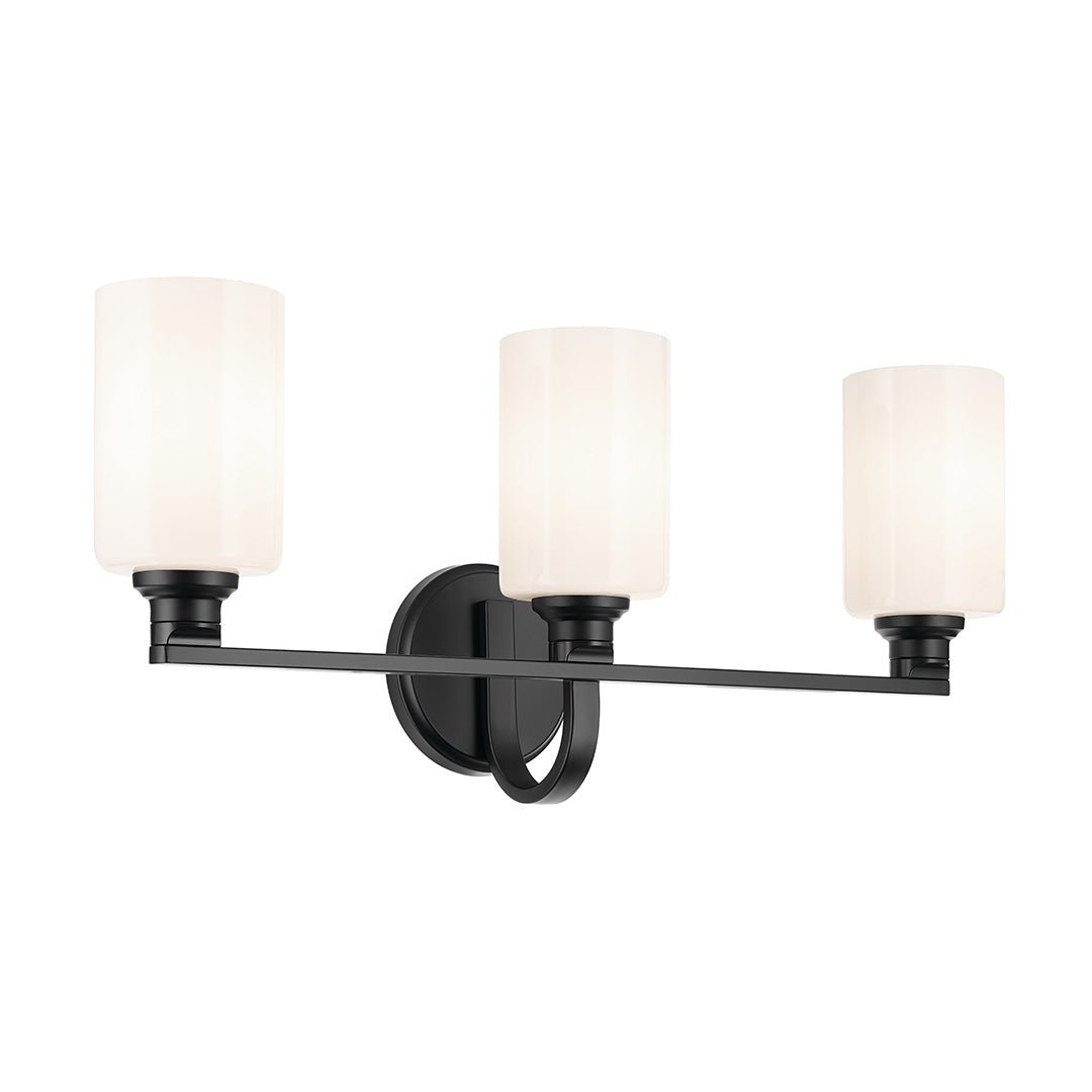 KICHLER-55226BKKICHLER Gioe 55226 3 Light Vanity Light with Clear/Frosted Glass