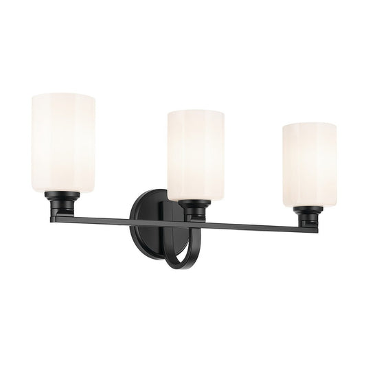KICHLER-55226BKKICHLER Gioe 55226 3 Light Vanity Light with Clear/Frosted Glass