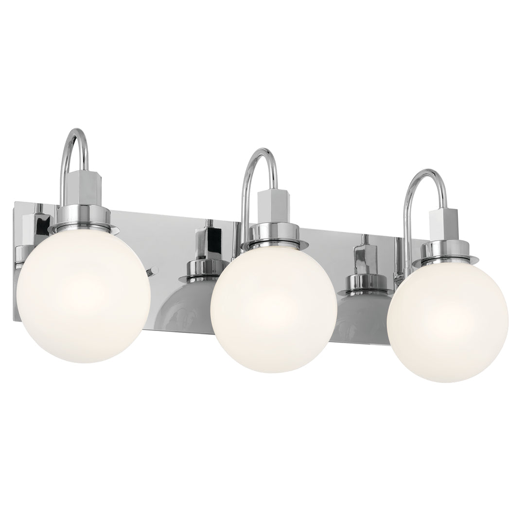 KICHLER-55151CHKICHLER Hex 55151 3 Light Vanity with Frosted Glass