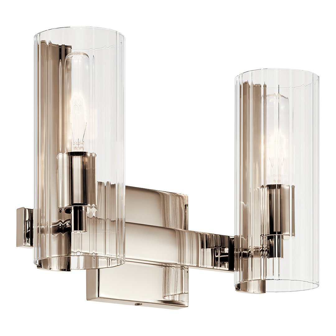 KICHLER-55167PNKICHLER Jemsa 55167 2 Light Vanity with Clear Glass