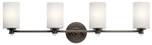 KICHLER-45924OZKICHLER Joelson 45924 4 Light Vanity Light with Clear/Frosted Glass