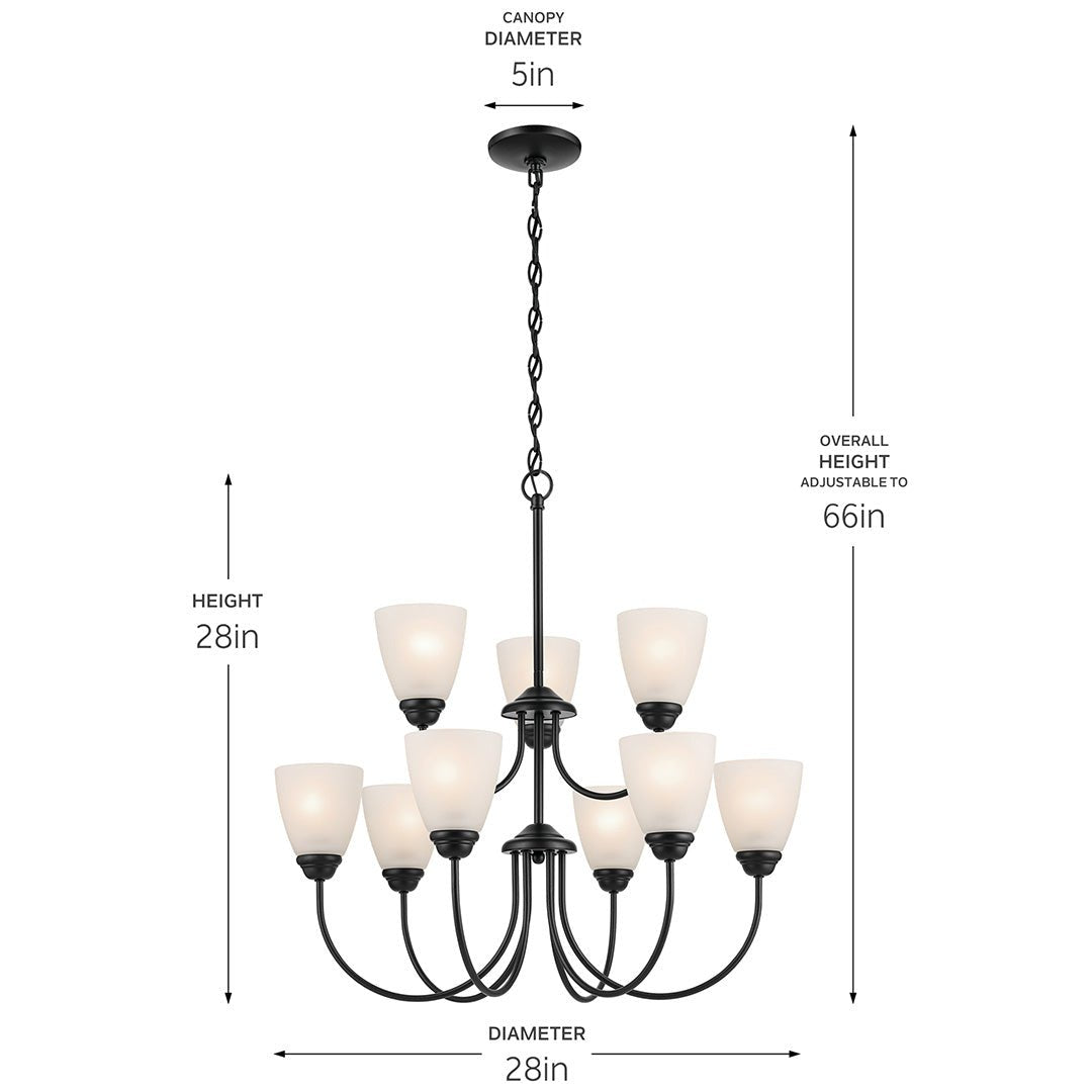 KICHLER-43639OZKICHLER Jolie 43639 28" 9-Light Chandelier
