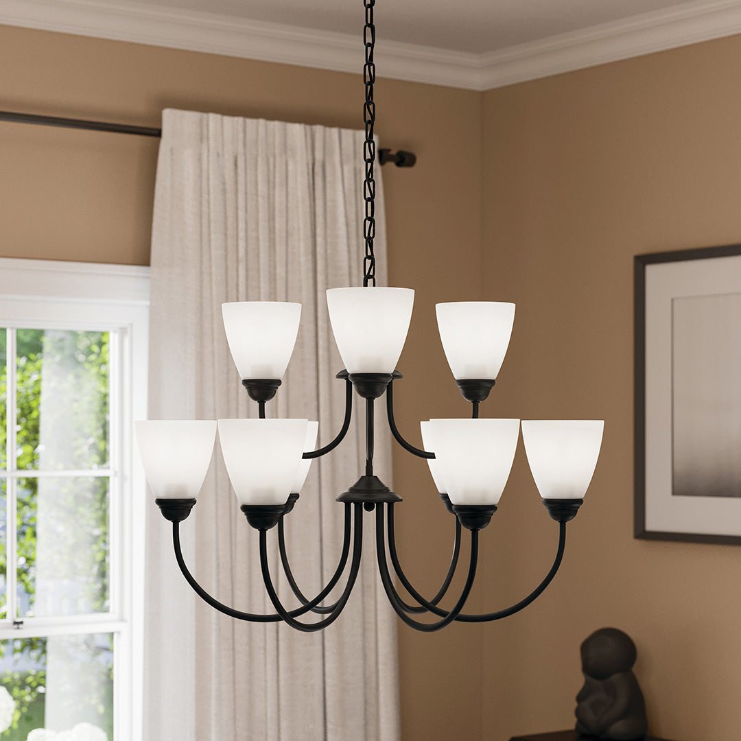 KICHLER-43639OZKICHLER Jolie 43639 28" 9-Light Chandelier