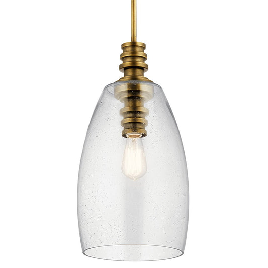 KICHLER-43090NBRKICHLER Lakum 19.75" 1 Light Pendant with Clear Glass