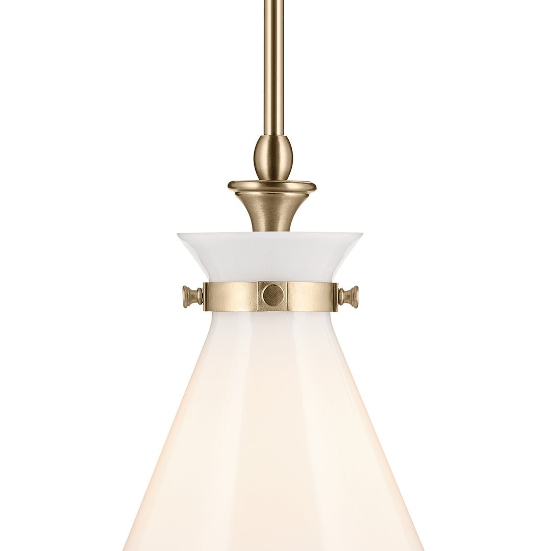 KICHLER-52775BKCLRKichler Laria 52775 1 Bulb 16 Inch Cone Pendant Light
