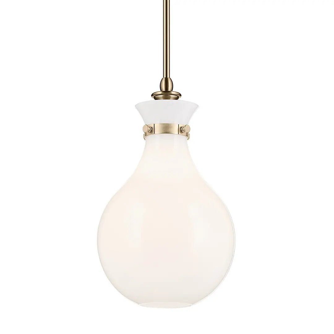 KICHLER-52776BKKichler Laria 52776 1 Bulb 10 Inch Hourglass Pendant Light