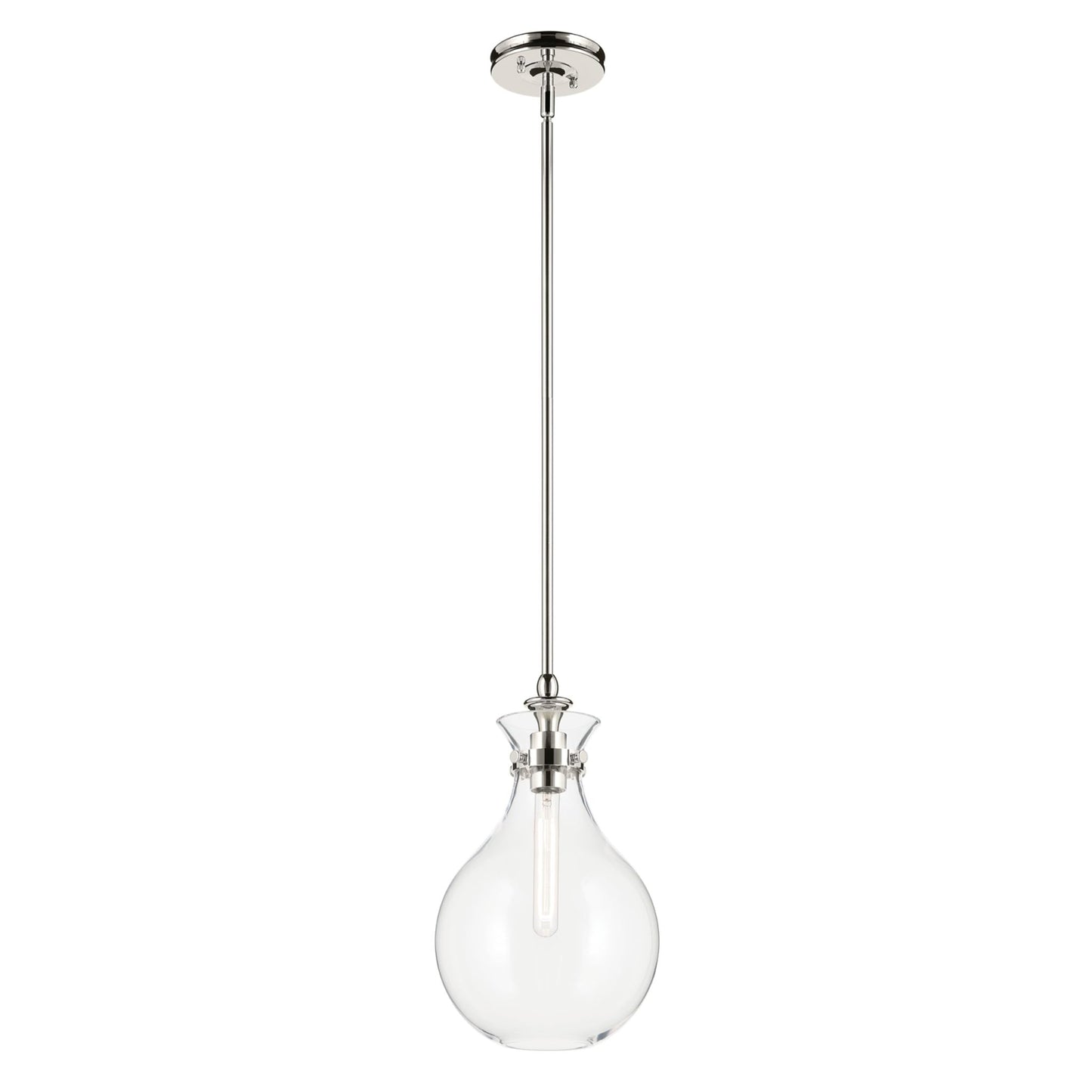 KICHLER-52776PNCLRKichler Laria 52776 1 Bulb 10 Inch Hourglass Pendant Light
