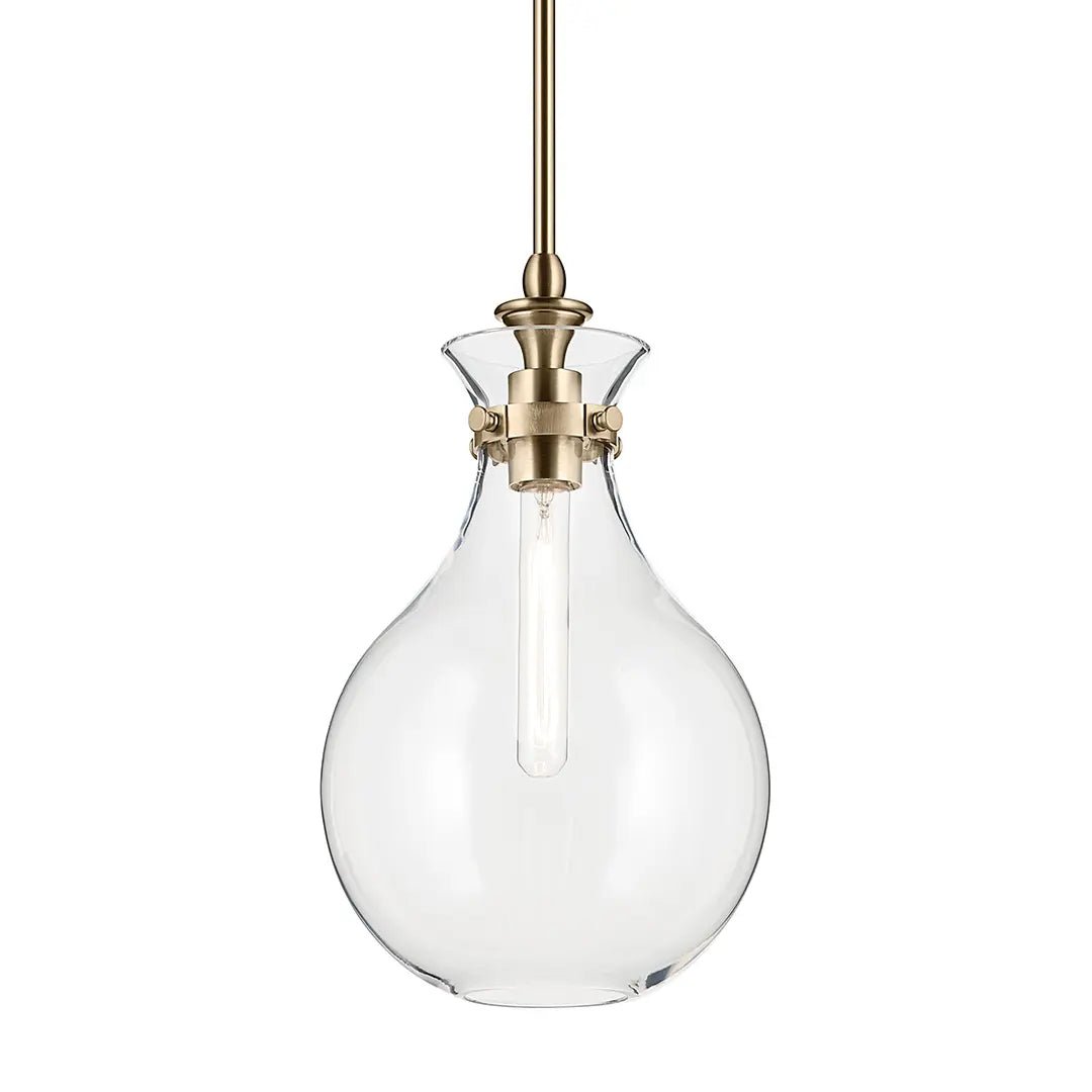 KICHLER-52776BKKichler Laria 52776 1 Bulb 10 Inch Hourglass Pendant Light