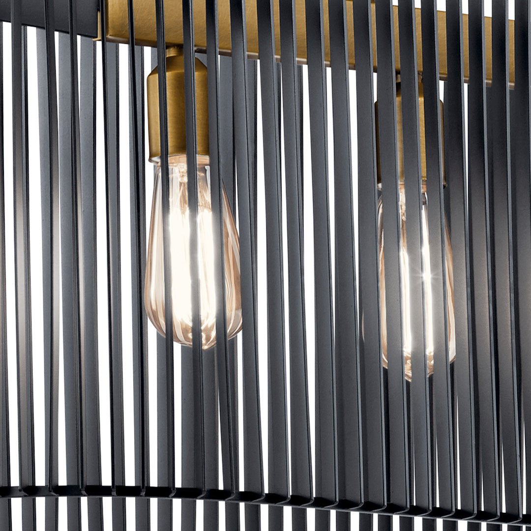 KICHLER-44168BKKICHLER Linara 44168 12" 5-Light Linear Chandelier