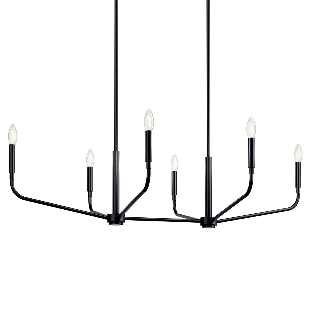 KICHLER-52721BKKICHLER Madden 52721 17.75" 6-Light Linear Chandelier