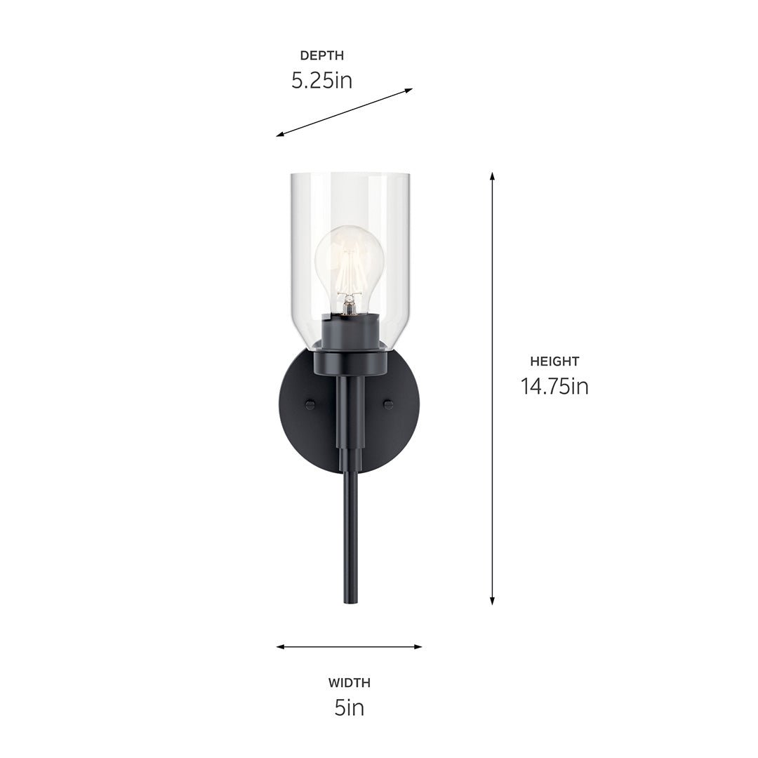 KICHLER-55183CHKICHLER Madden 55183 1 Light Vanity with Clear Glass
