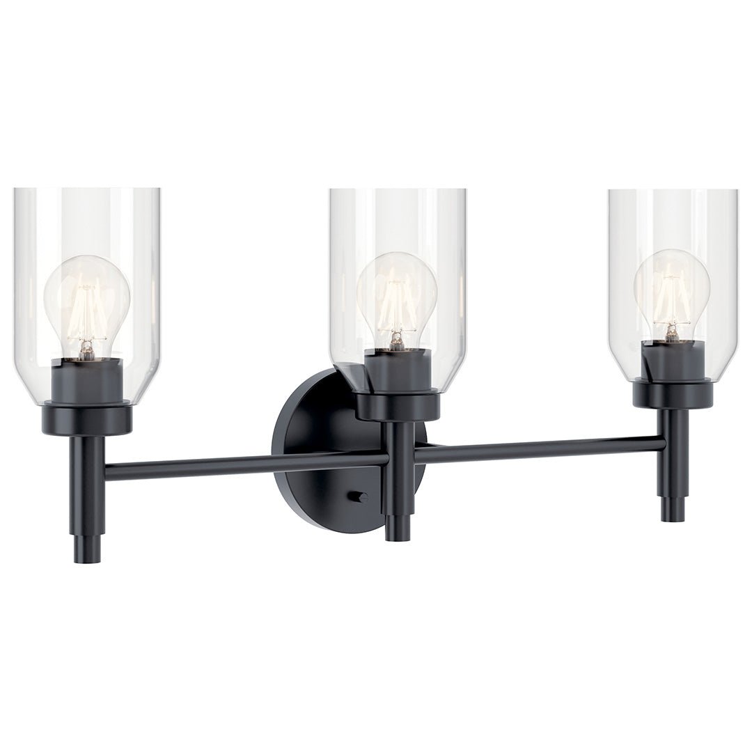 KICHLER-55185BKKICHLER Madden 55185 3 Light Vanity with Clear Glass
